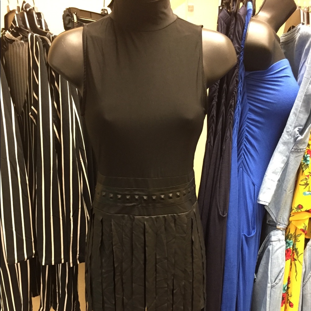 Black Fringe Romper